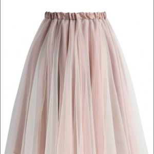 Blush tutu skirt
